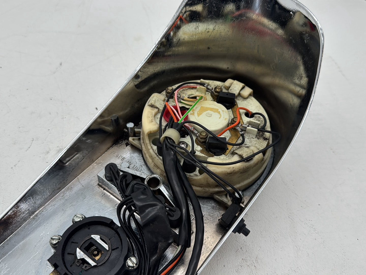 1996 Harley Road King Police Fuel Tank Dash Console Speedo NOKey Unknown mi.