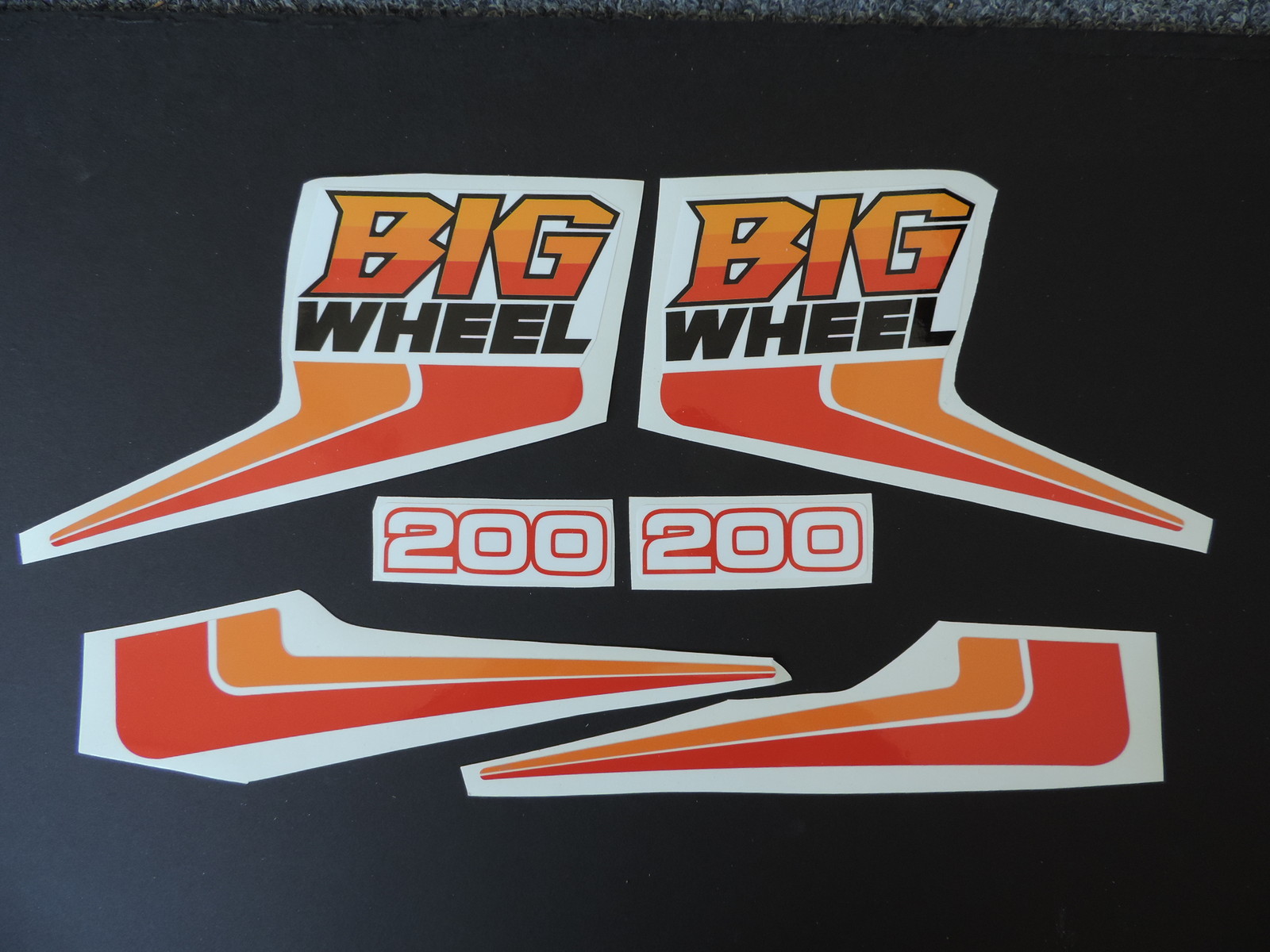 1986 THICK SERIES YAMAHA BW 200 BIG WHEEL COMPLETE DECAL KIT VINTAGE MOTOCROSS