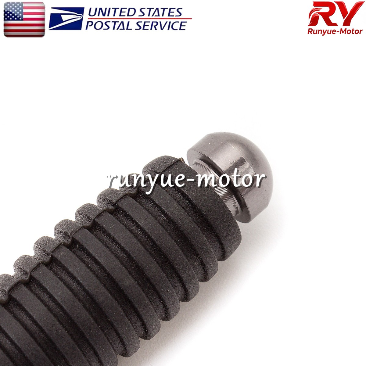 5mm Gray Rubber Small Rearset Footpegs Foot Pegs Pedals Sport Street Scooter Toe