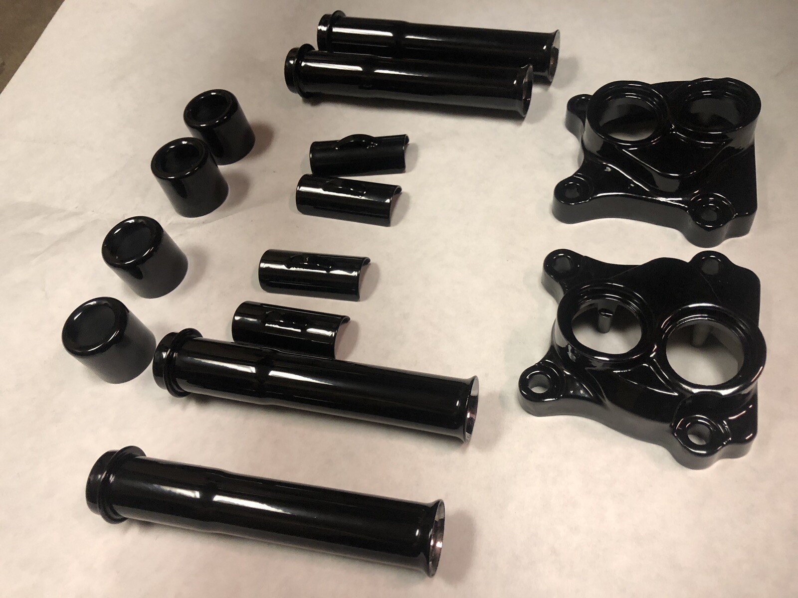 Harley LIFTER BLOCKS/PUSH-ROD TUBES GLOSS BLACK POWDER COAT 1999-2017 TWIN CAM
