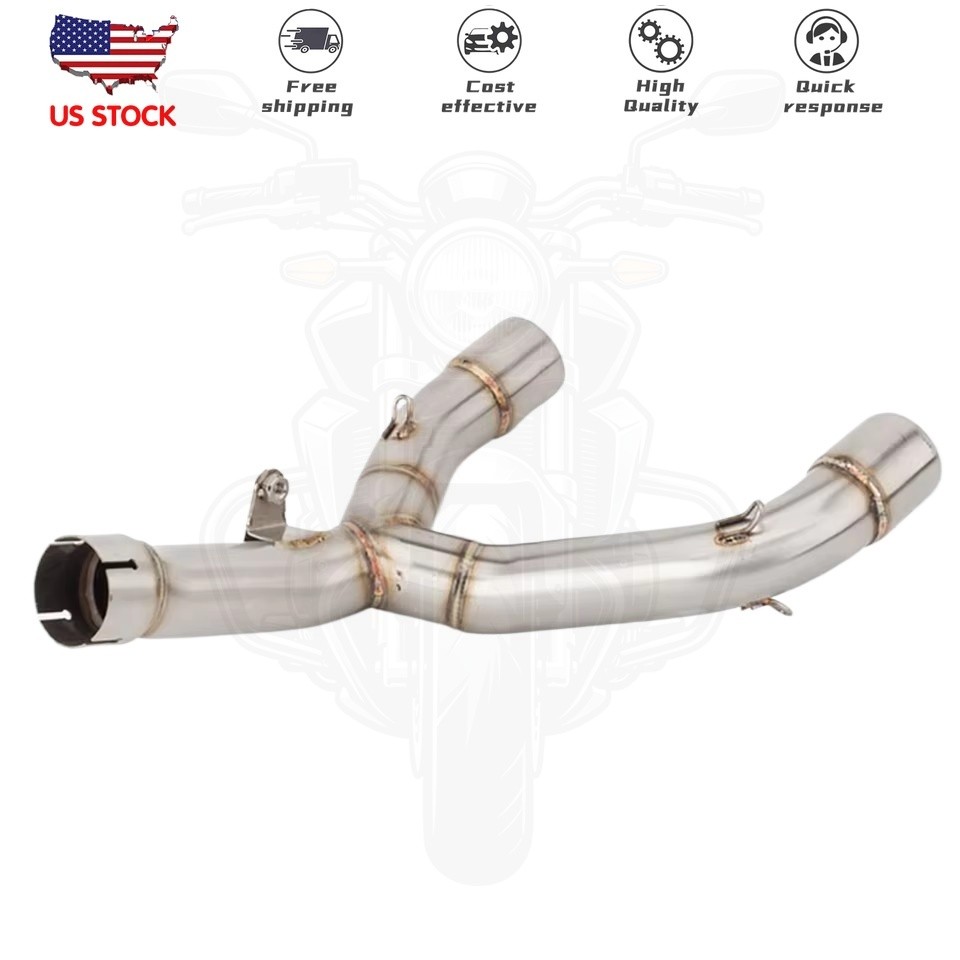 For Honda CRF450R CRF450RX 13-16 High Position Exhaust Link Pipe Muffler Silvery