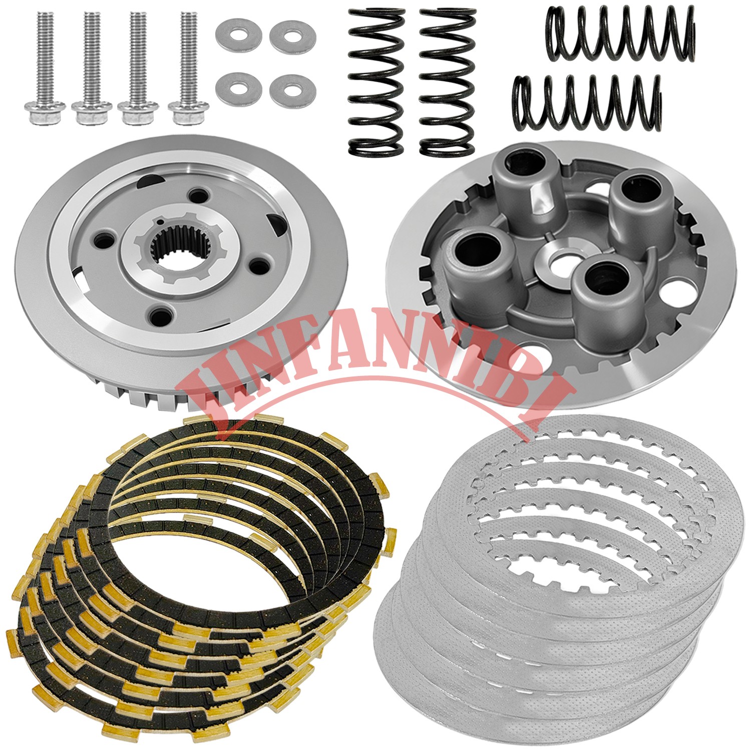 Clutch Outer Pressure Plate Kit & Center Inner Hub for Suzuki Boulevard M50 M50B