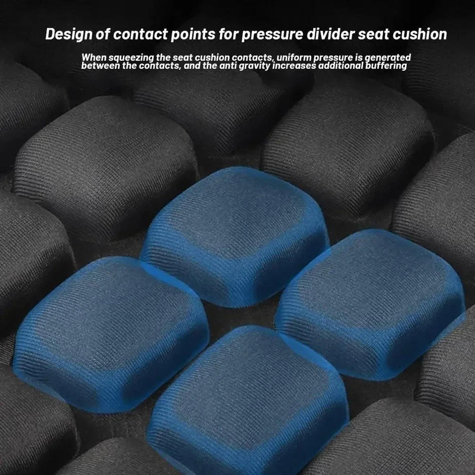 Motorcycle Gel Seat Cushion Comfort Pillow Cover Pressure Relief Universal Pad