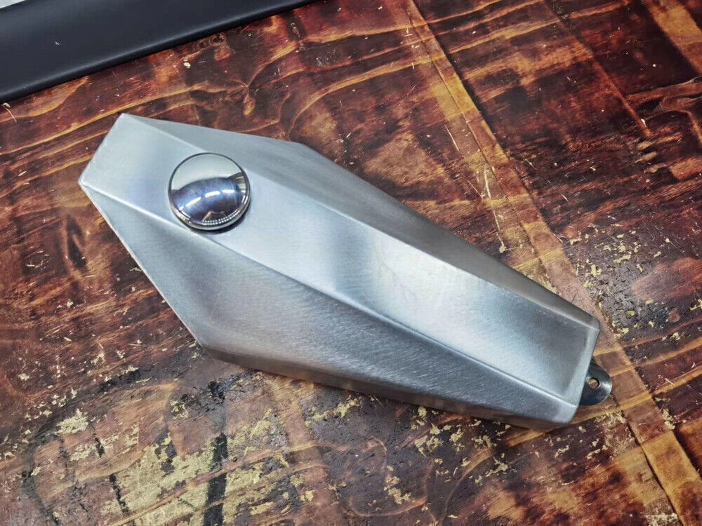 2.2Gal Silver Customized Motor Gas Fuel Tank For Honda Yamaha Harley 1 Set