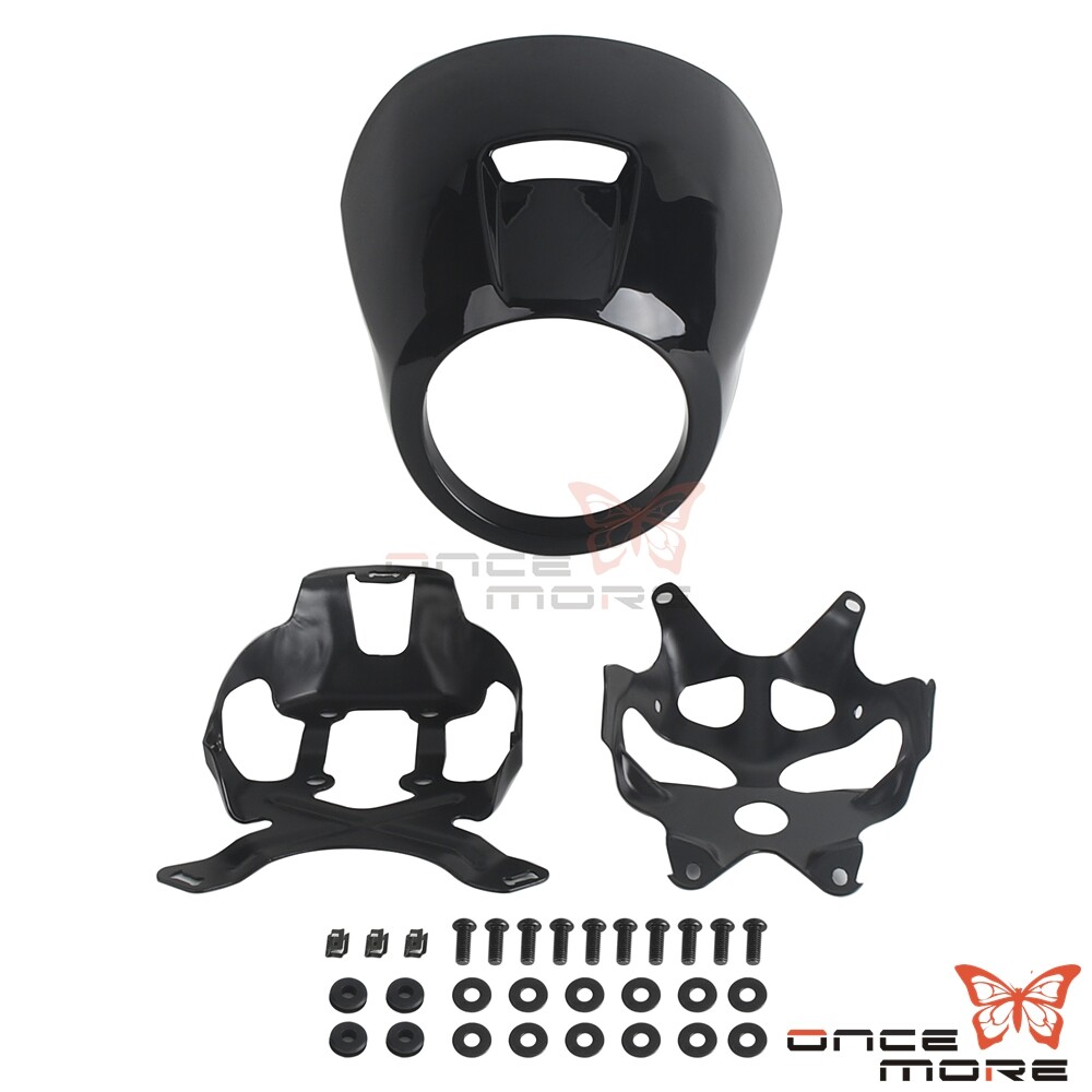 Front Headlight Fairing Cowl Protector Cover Kit For Harley Nightster 975 RH975