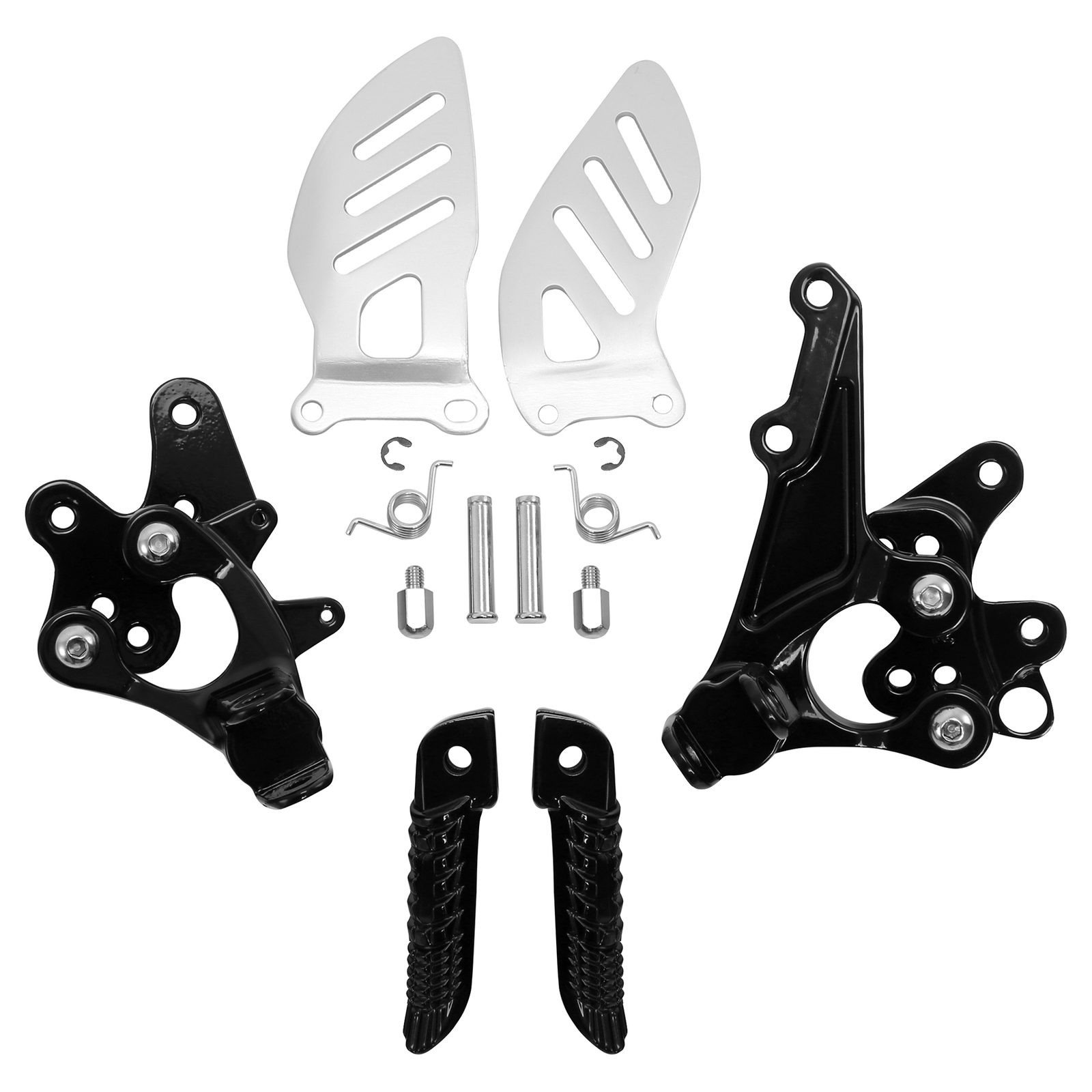 Front Driver Footpegs Footrests Bracket Fit For Suzuki GSXR600 GSXR750 2011-2018