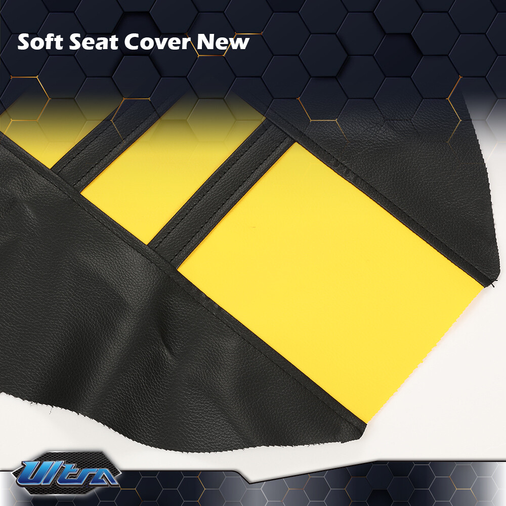 Universal Fit Yamaha Suzuki Honda Kawasaki Dirt Bikes Seat Cover Yellow