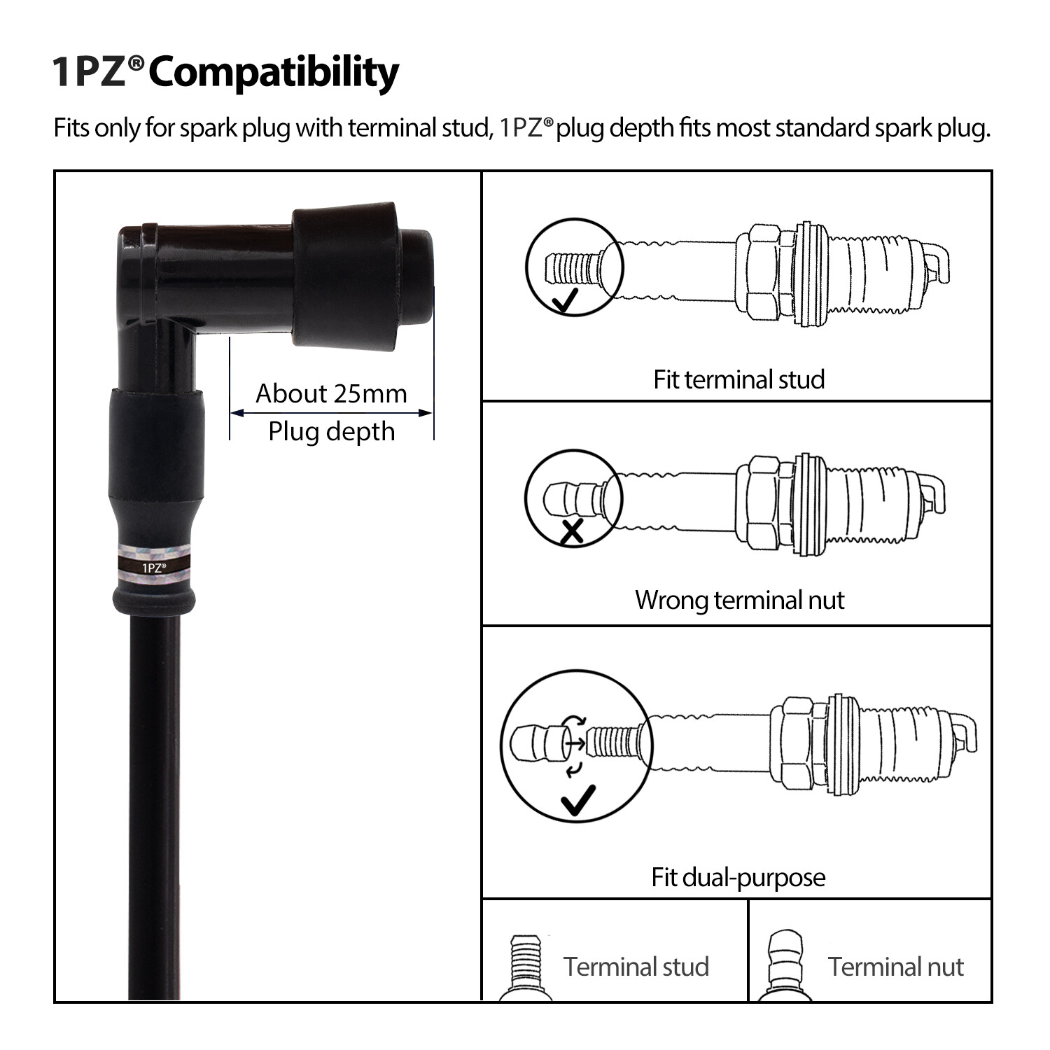 OEM Replacement Ignition Coil 12V For Yamaha YZ80 YZ125 YZ250 YZ490 Motorcycles