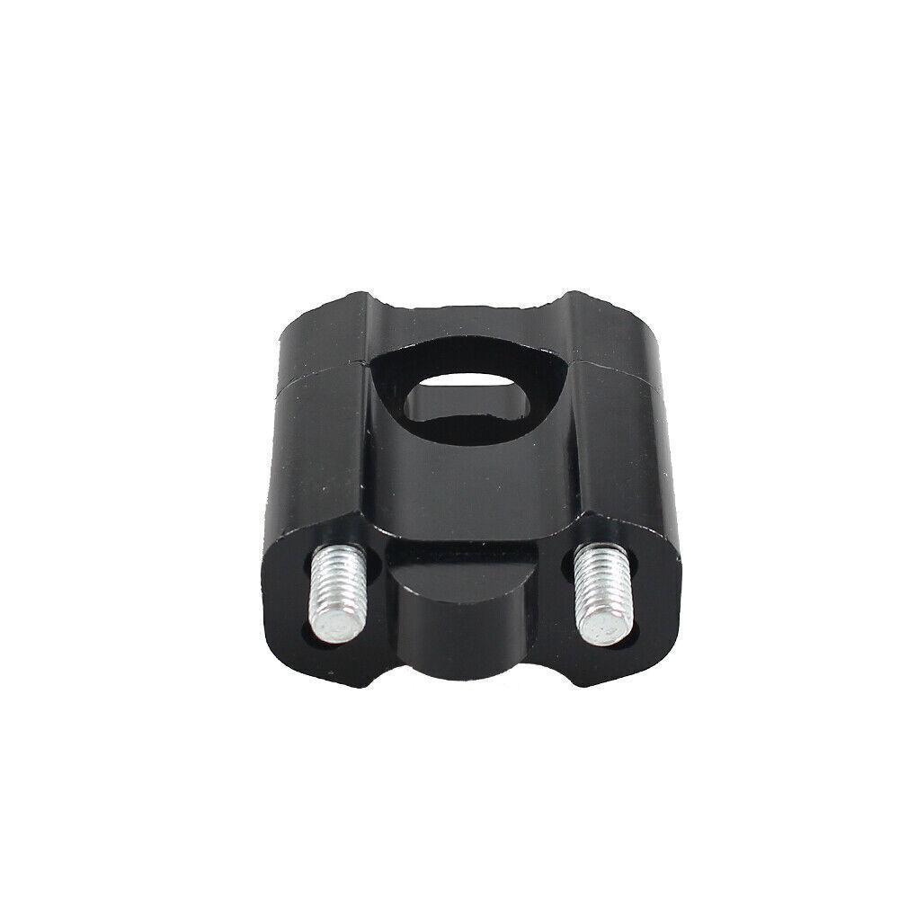 Black HandleBar Fat Bar Mount Clamps Risers Adaptor 7/8″ to 1 1/8″ Dirt Pit Bike
