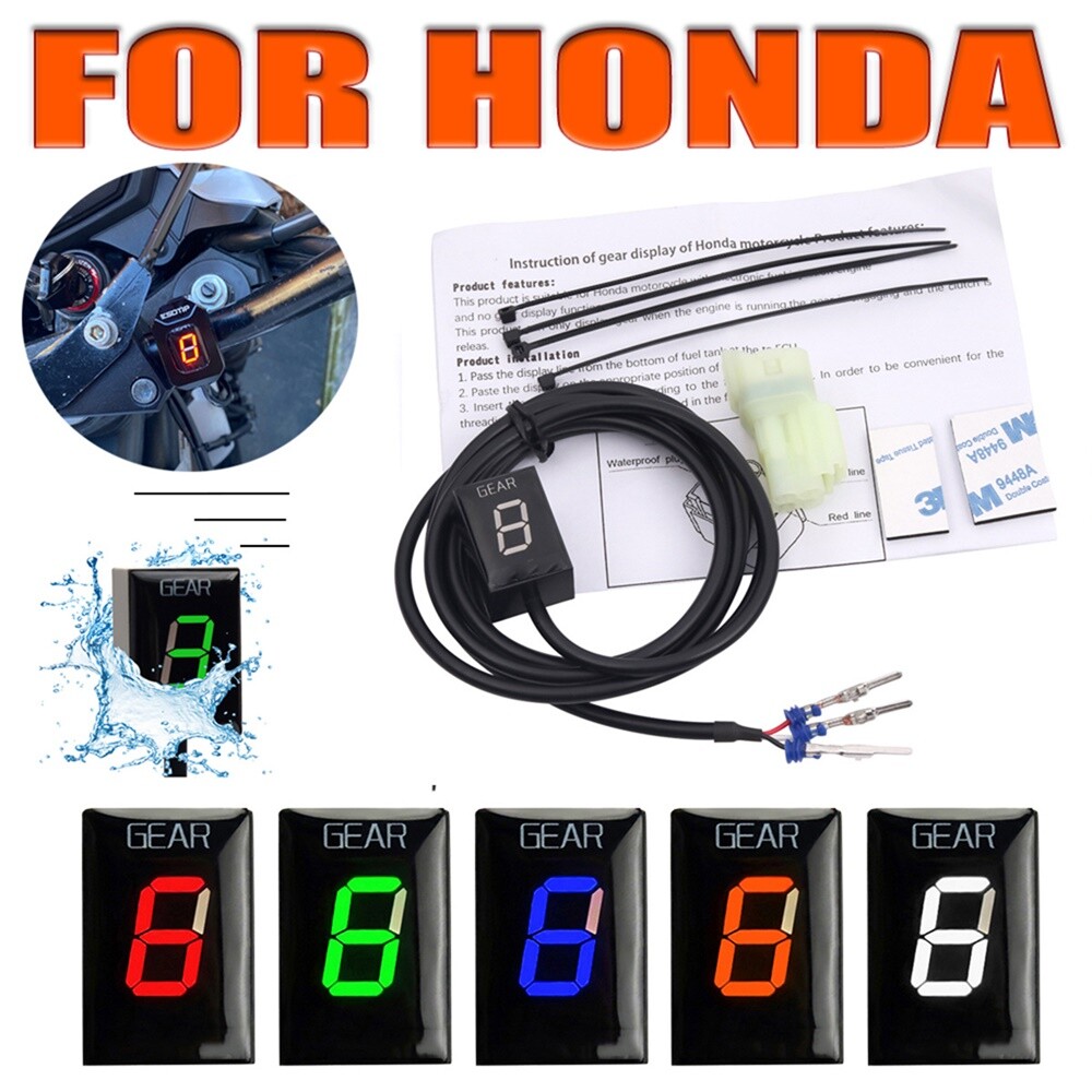 Motorcycle Gear Indicator Red LED For Honda CBR600RR CB400F CBR600F CBR1000RR