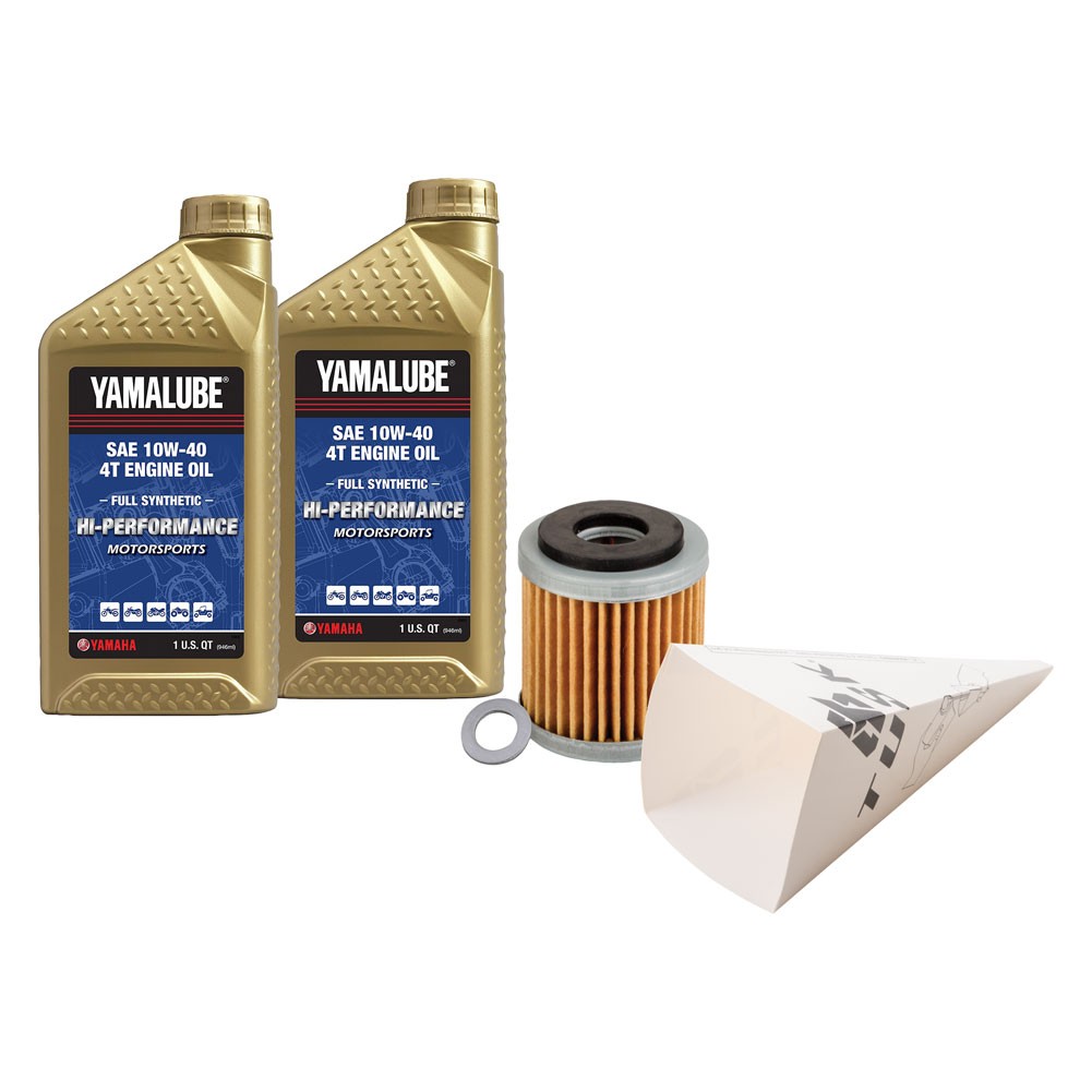 Tusk 1529860519bbac-afcce2 4-Stroke Oil Change Kit Yamalube Hi-Perf. Synth 10W40