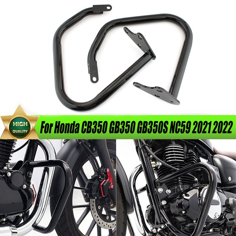 For 2021-2025 Honda GB350 NC59 Motorcycle Black Engine Guard Crash Bar Kit 1 Set