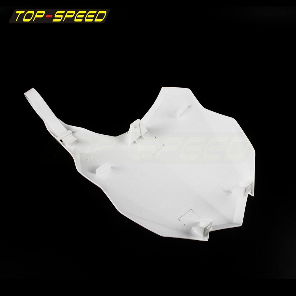 For Kawasaki KX250F KX450F 2013-2015 White PP Plastic Front Number Plate Fairing