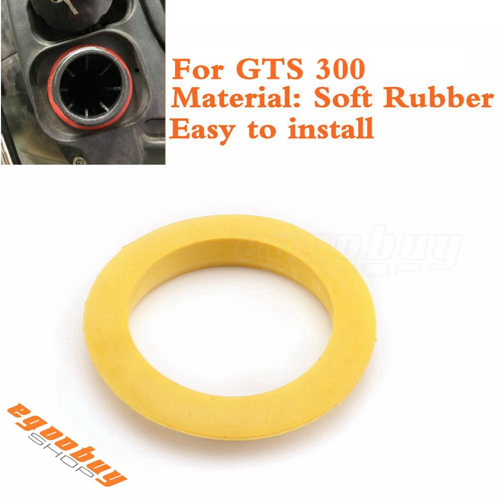 Yellow Motorcycle Gas Fuel Tank Cup Rubber Ring Cap Cover For Scooter GTS 300