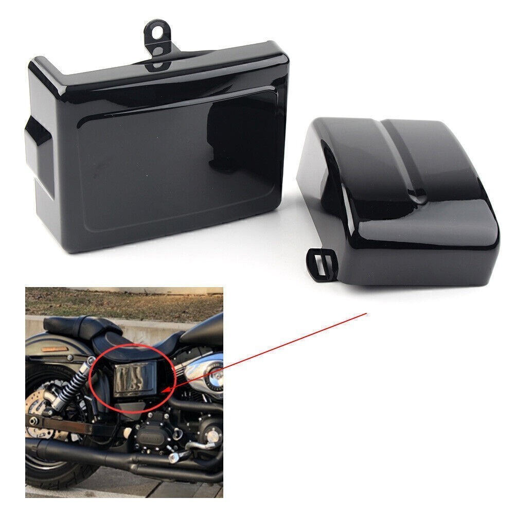 Battery Side Cover for Harley Dyna Fat Street Bob Wide Glide Super Glide 2006-17