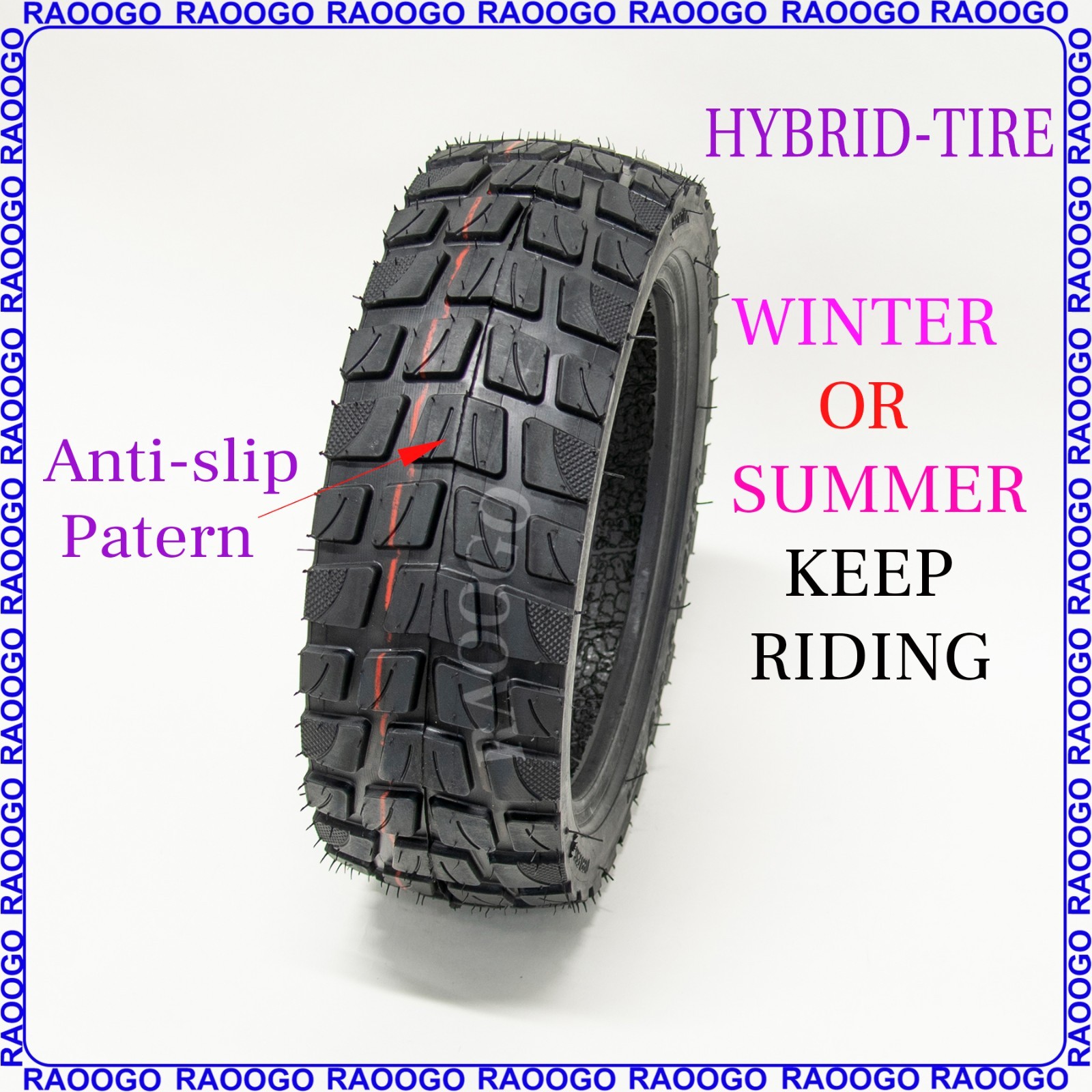 10×2.75-6.5 Scooter Tubeless Tire for Electric Scooter