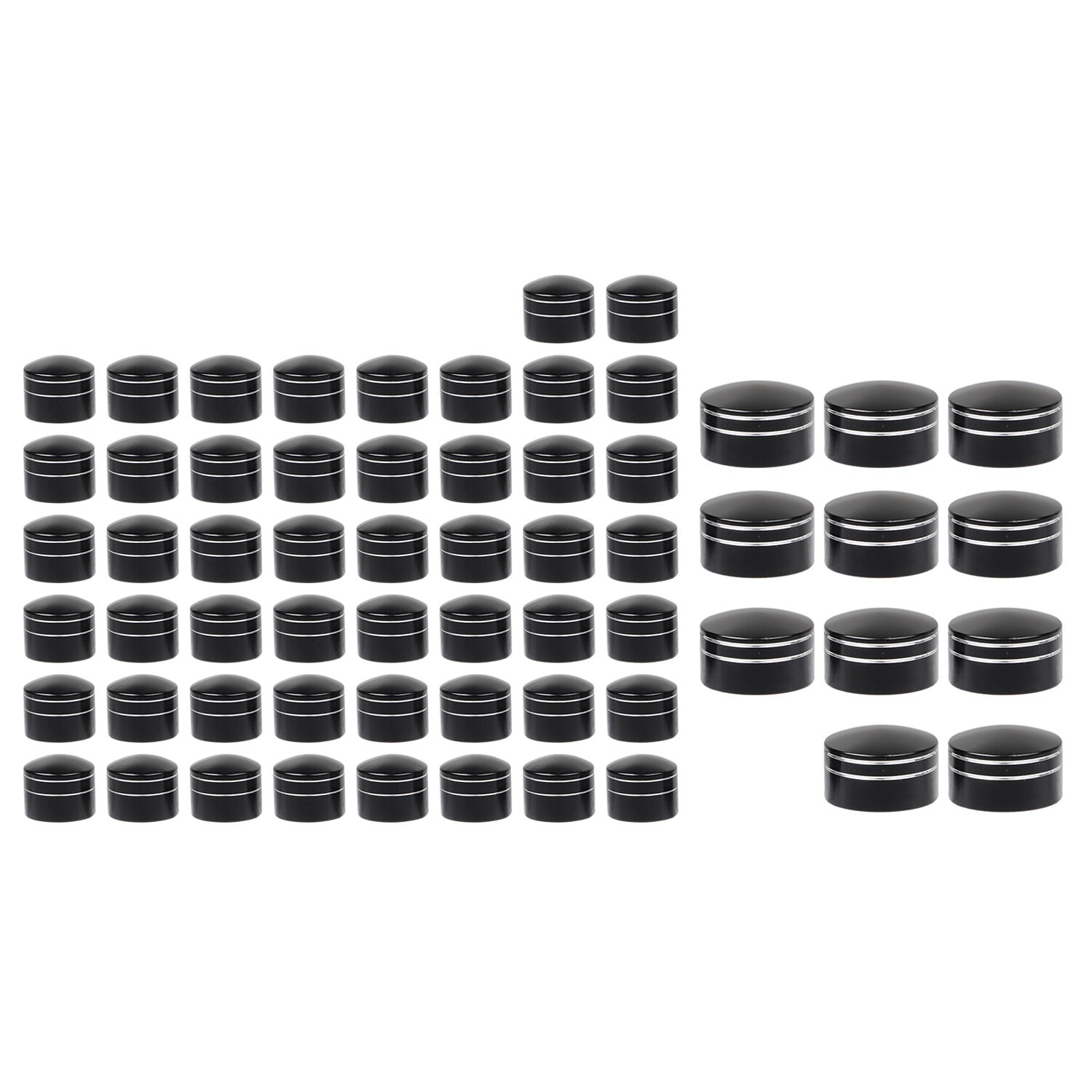 Black Cut Engine Topper Bolt Screw Caps Covers For Harley Breakout Softail FLSTN