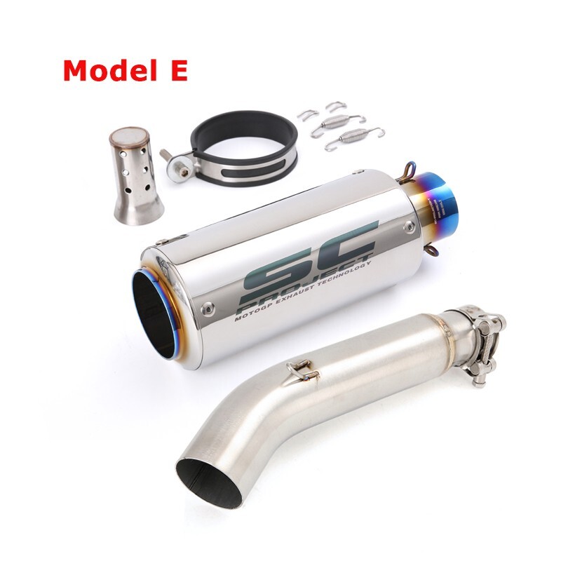 CB300R 2018-2024 for Honda CBR300R Slip on Exhaust Mid Pipe Black Muffler Tips