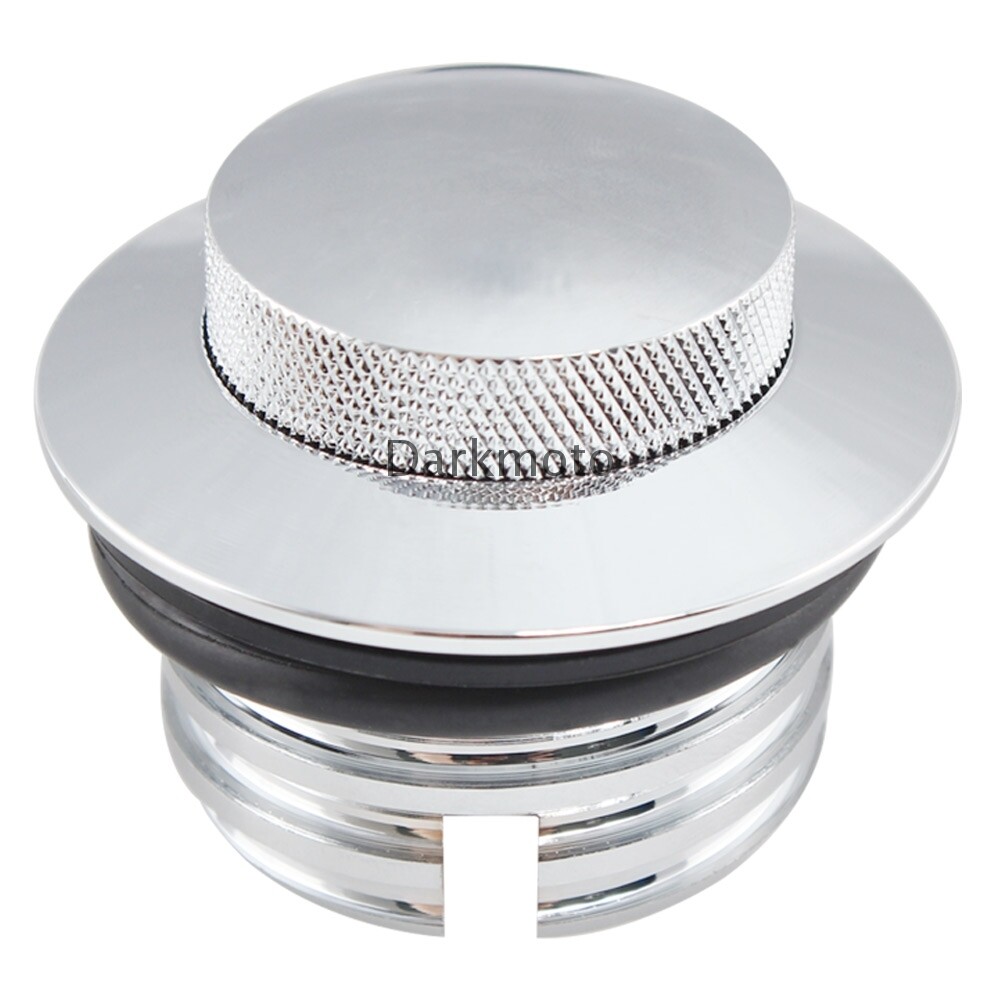 Vented Fuel Tank Gas Cap Flush Mount Pop Up Screw In Type For Harley Softail