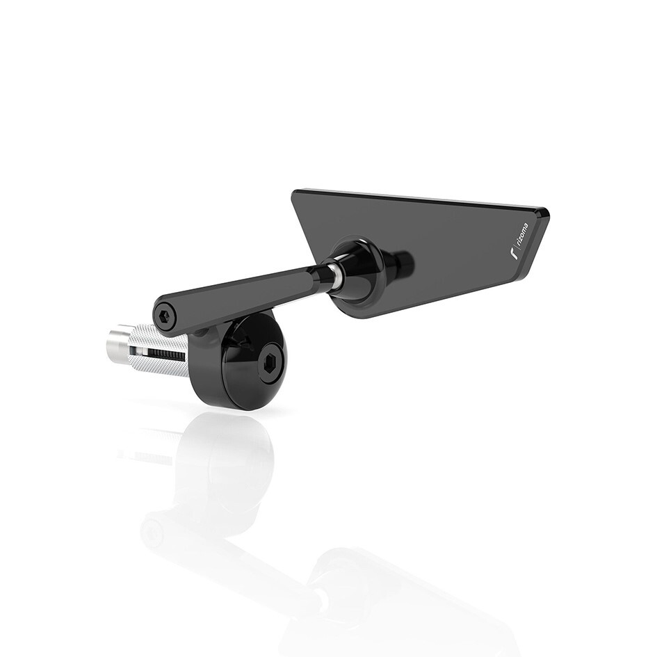 Rizoma Cut Edge Black Motorcycle Mirror Bar End Left Ducati Panigale V4 2025