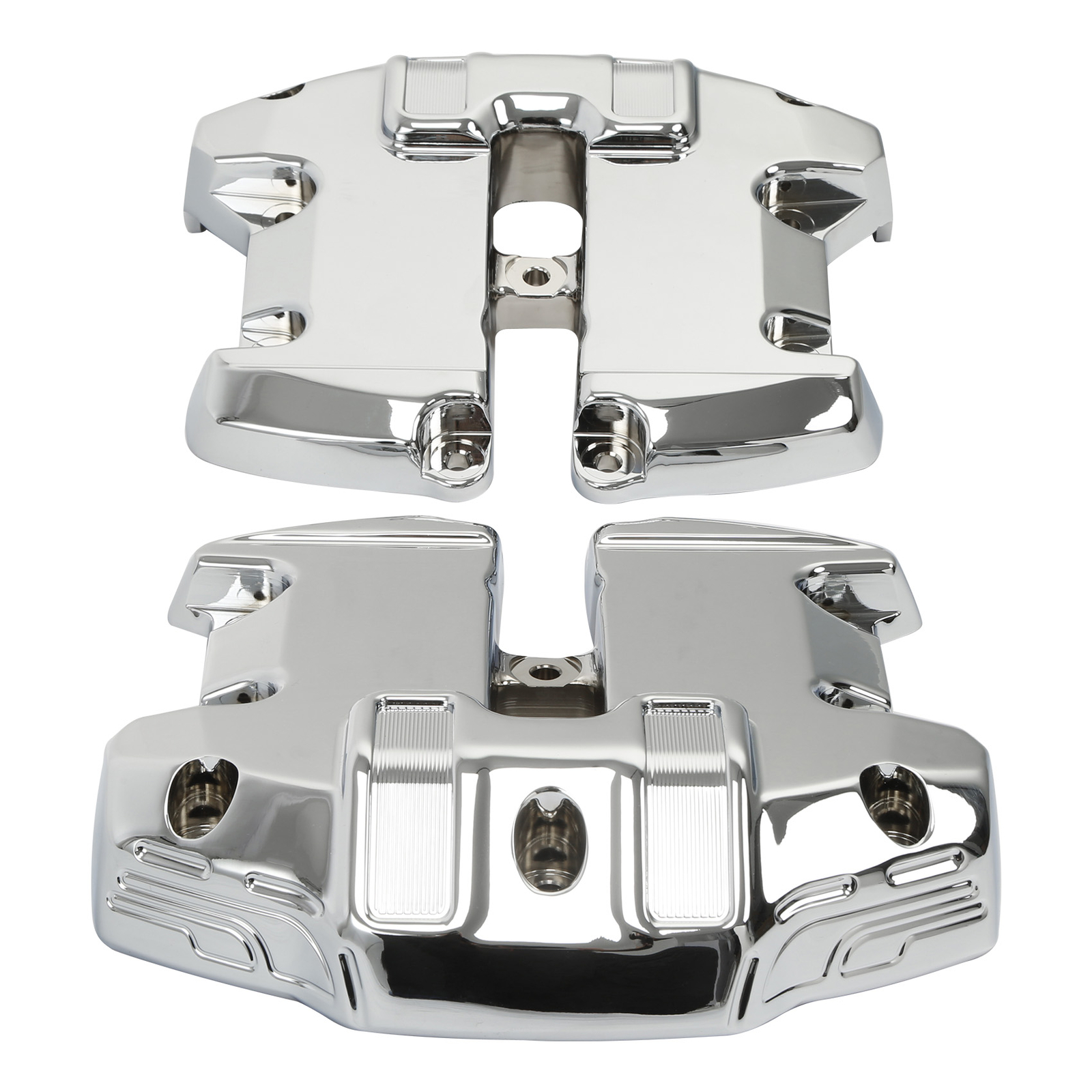 Upper Rocker Box Covers Fit For Harley Touring Street Road Glide 2017-24 Chrome