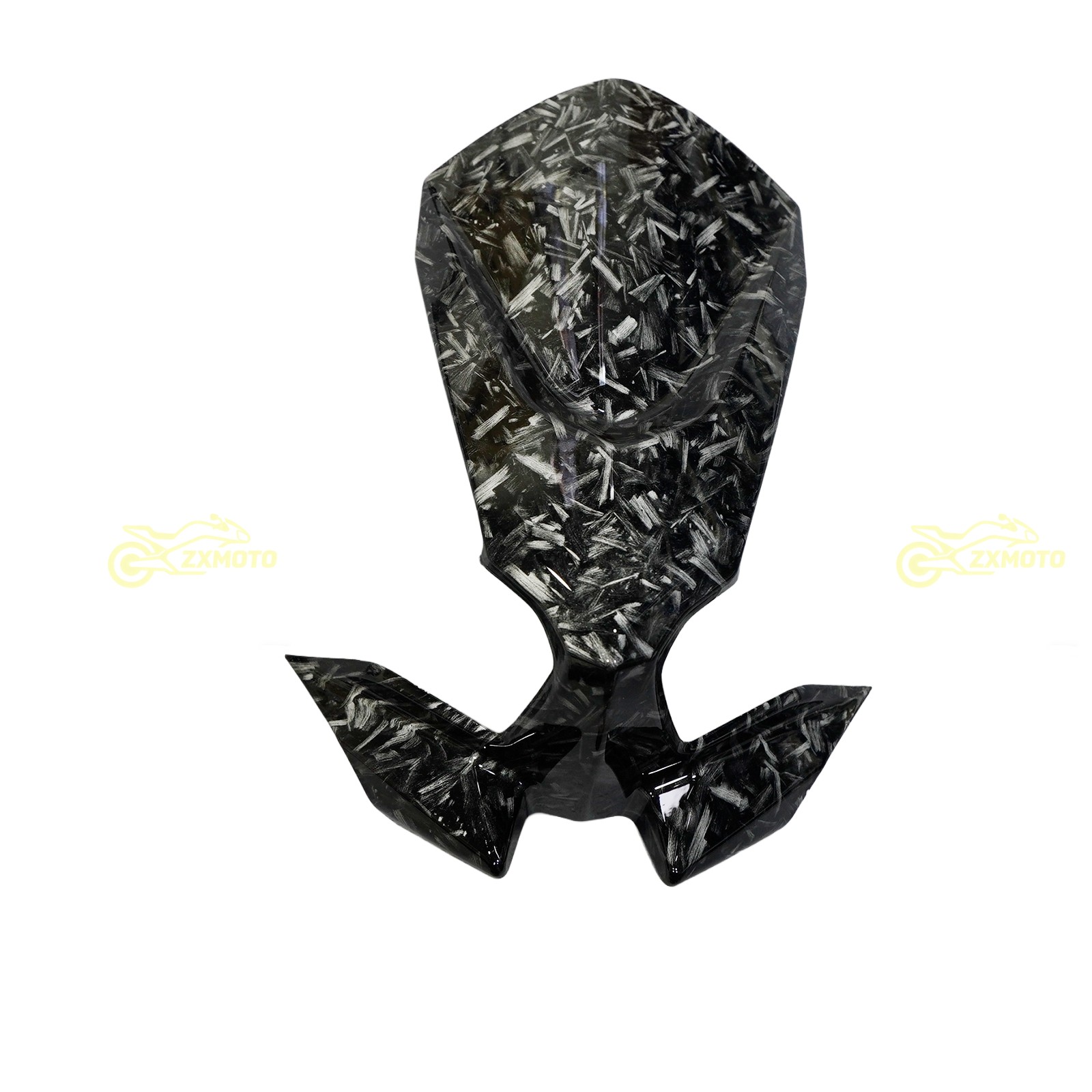 Black Forged Carbon Fiber Fairing Kit +Tank for Kawasaki Ninja 650 2020-2026 ABS