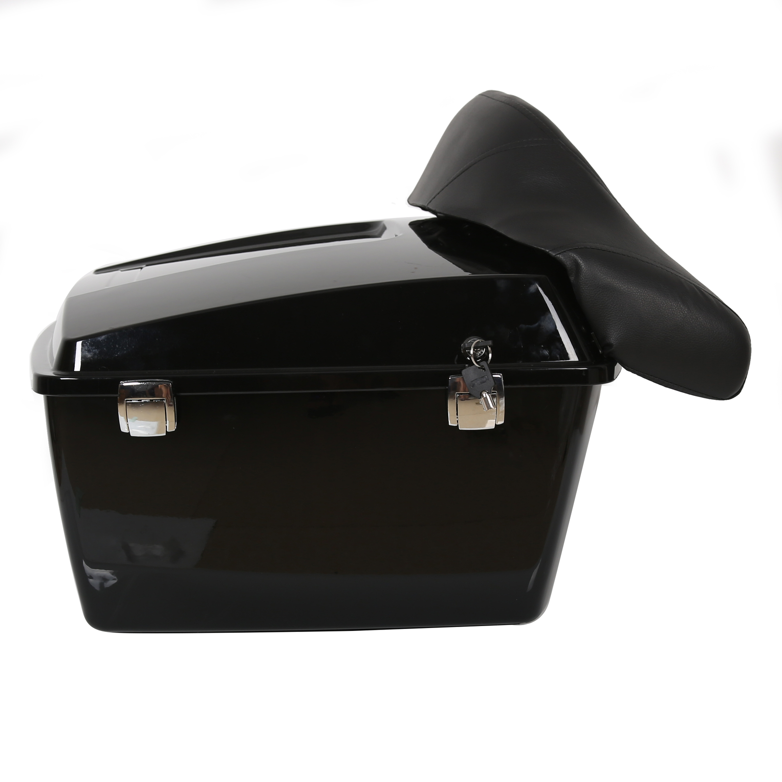 13.7″ King Pack Trunk W/Backrest For Harley Touring Street Road Glide 1997-2013