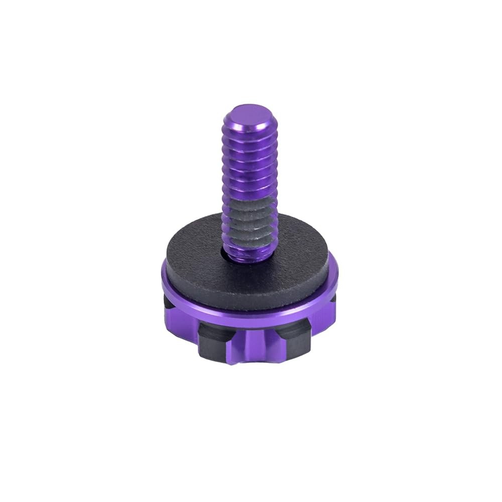 Axion CNC Machined Purple Knurled Seat Bolt Kit For Harley Billet-6061 Aluminum