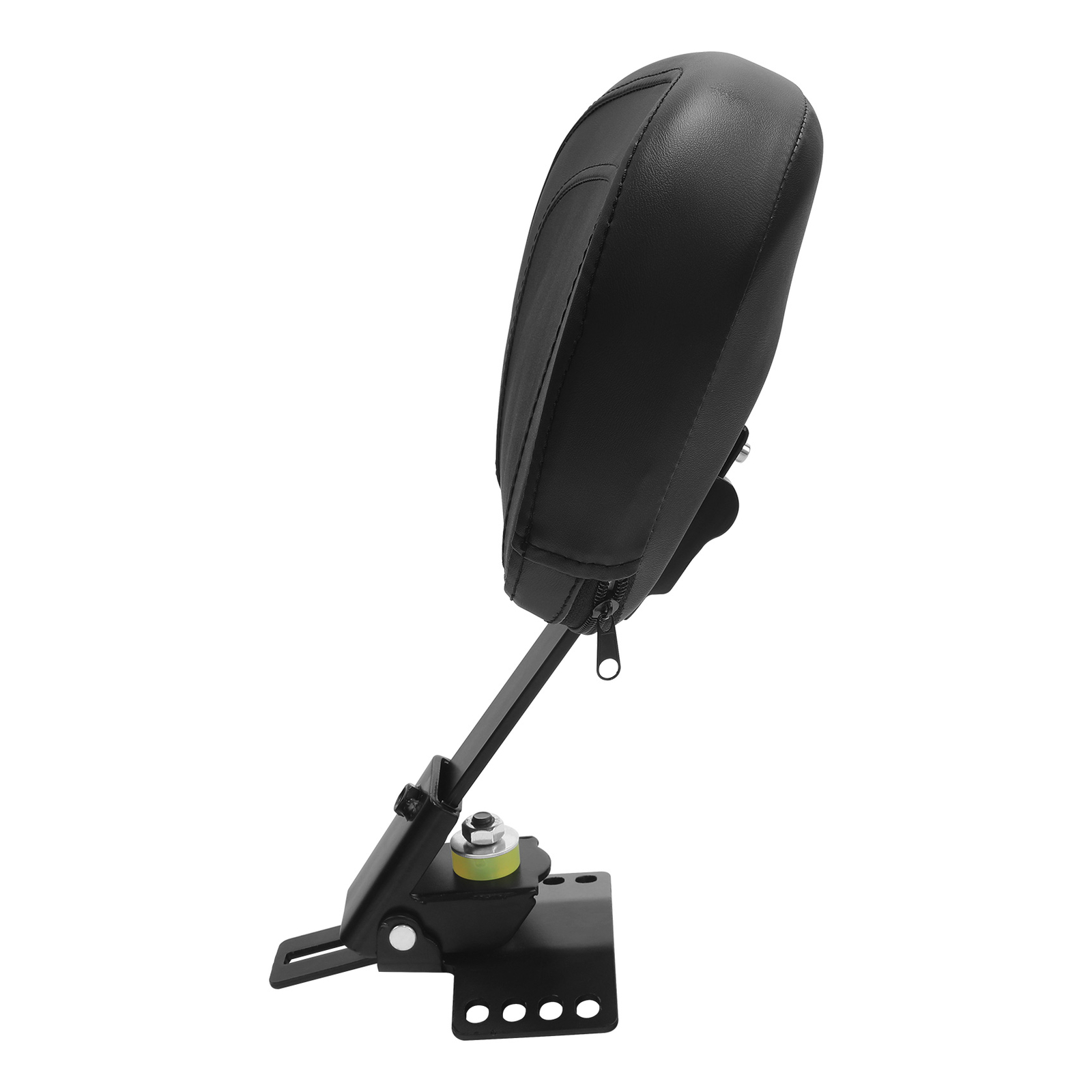 New Black Plug-In Driver Rider Backrest Pad Fit For Harley Road Glide King 97-24