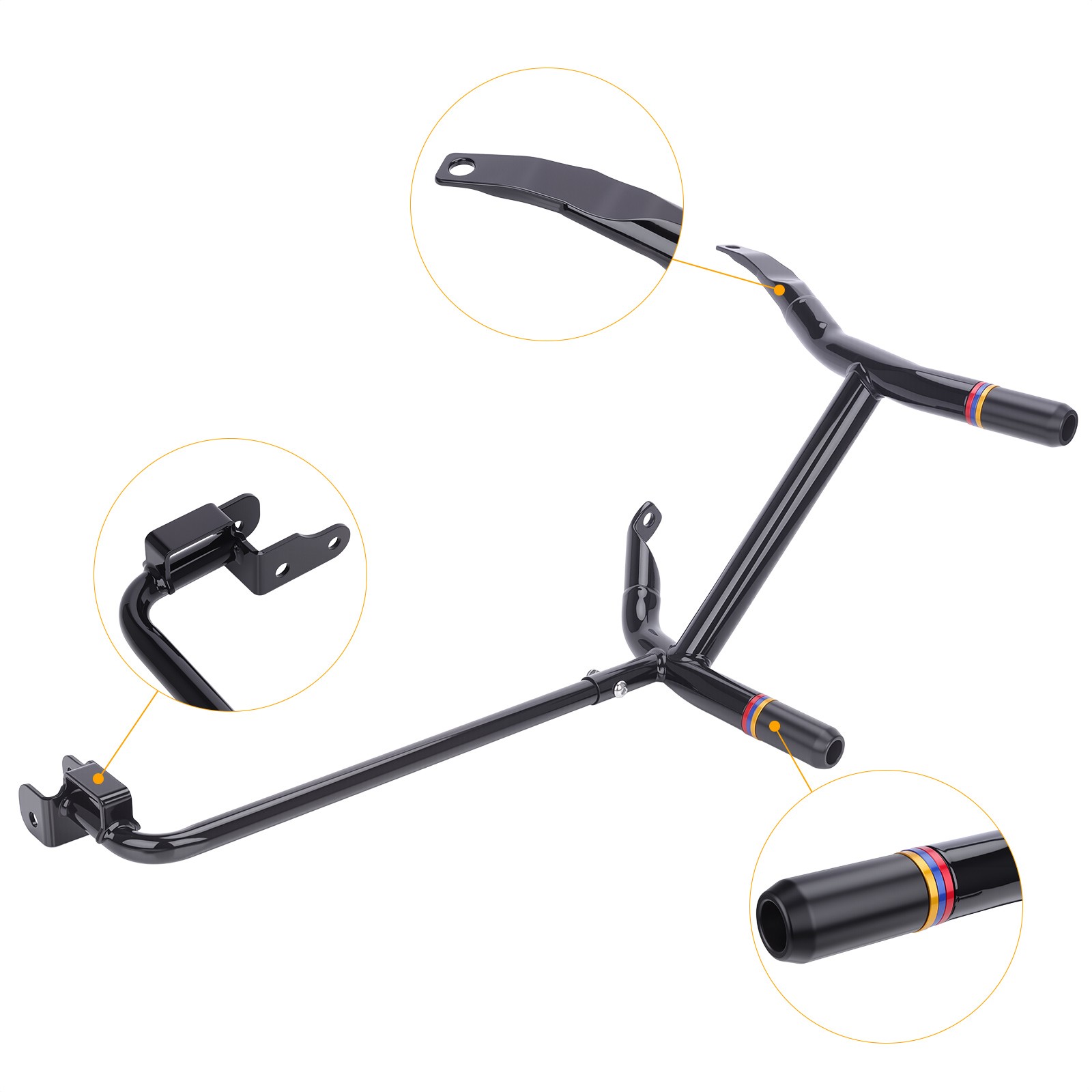 Rear Saddlebag Guards & Support Brackets For Harley Street Road Glide 2023-2026