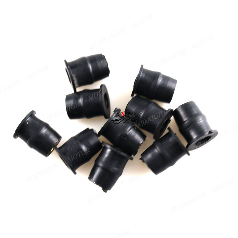 Motorcycle M5 5mm Universal Metric Rubber Well Nuts for Windscreen Fairing Cowl
