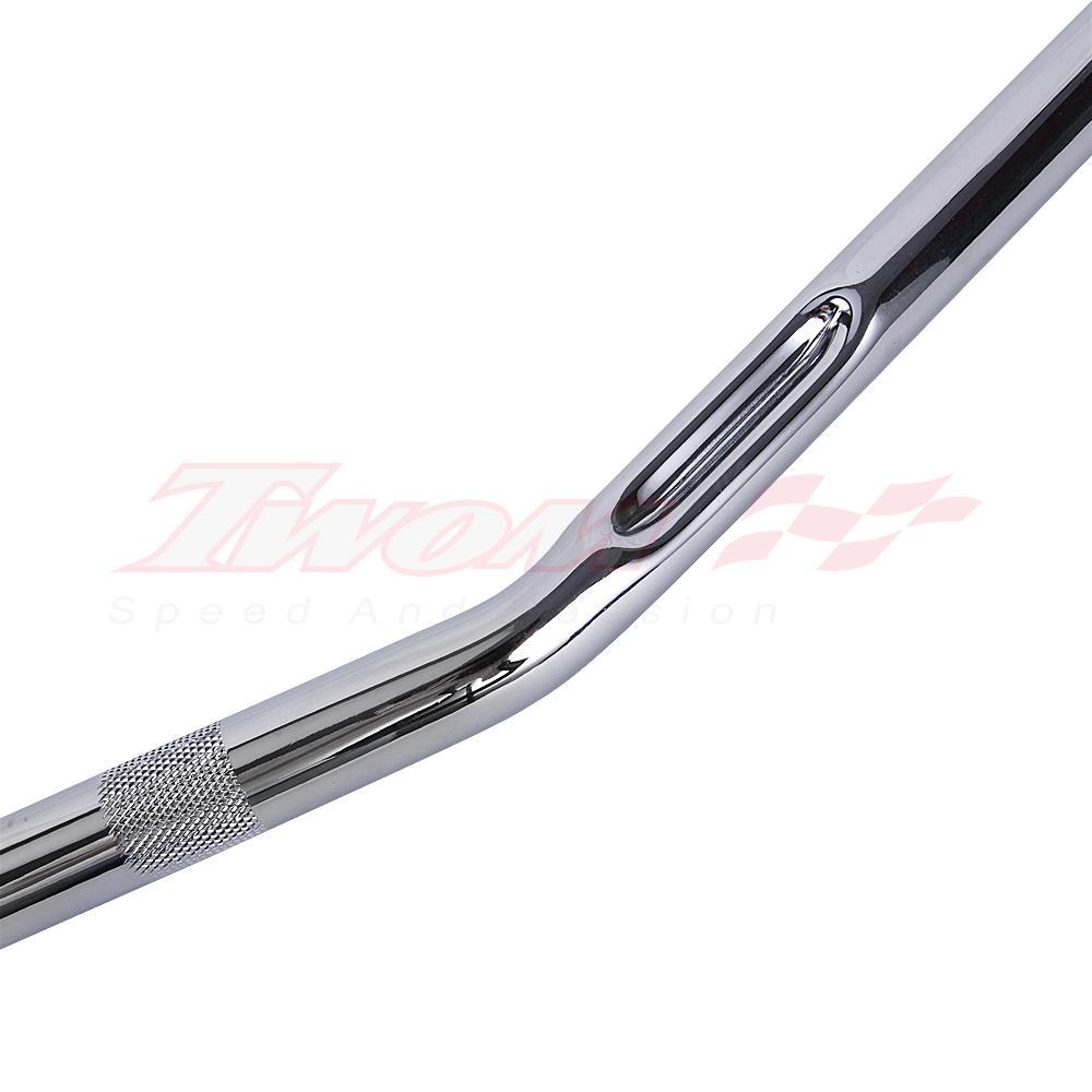 Chrome 1″ Drag Bar Handlebars Pullback For Harley Sportster XL883 XL1200 Bobber
