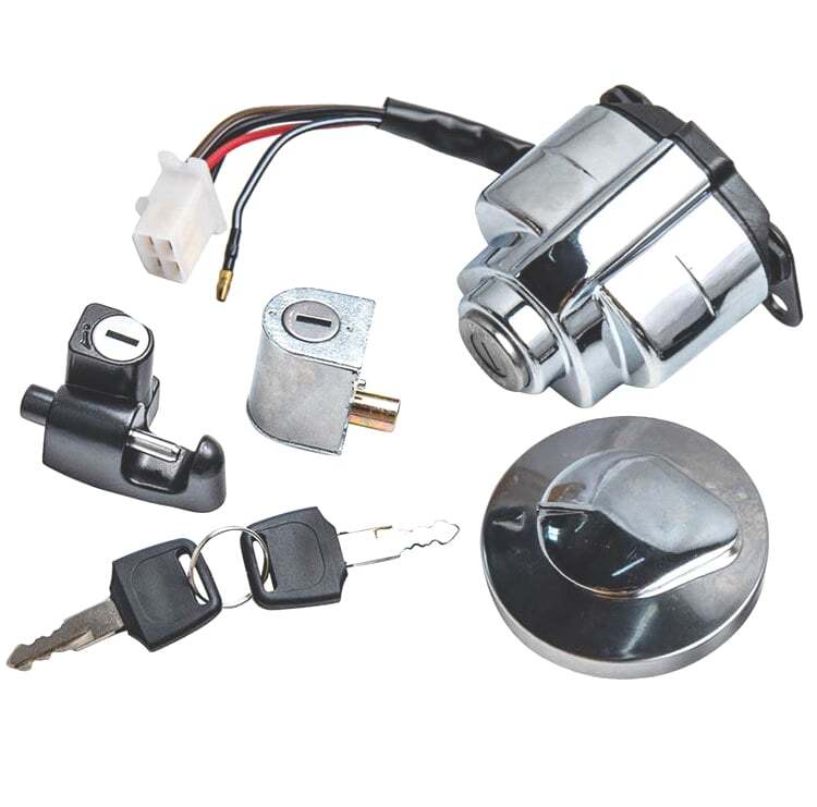 GAS TANK CAP IGNITION SWITCH Lock Set For Honda Shadow Sabre 1100 4pins 5 wires