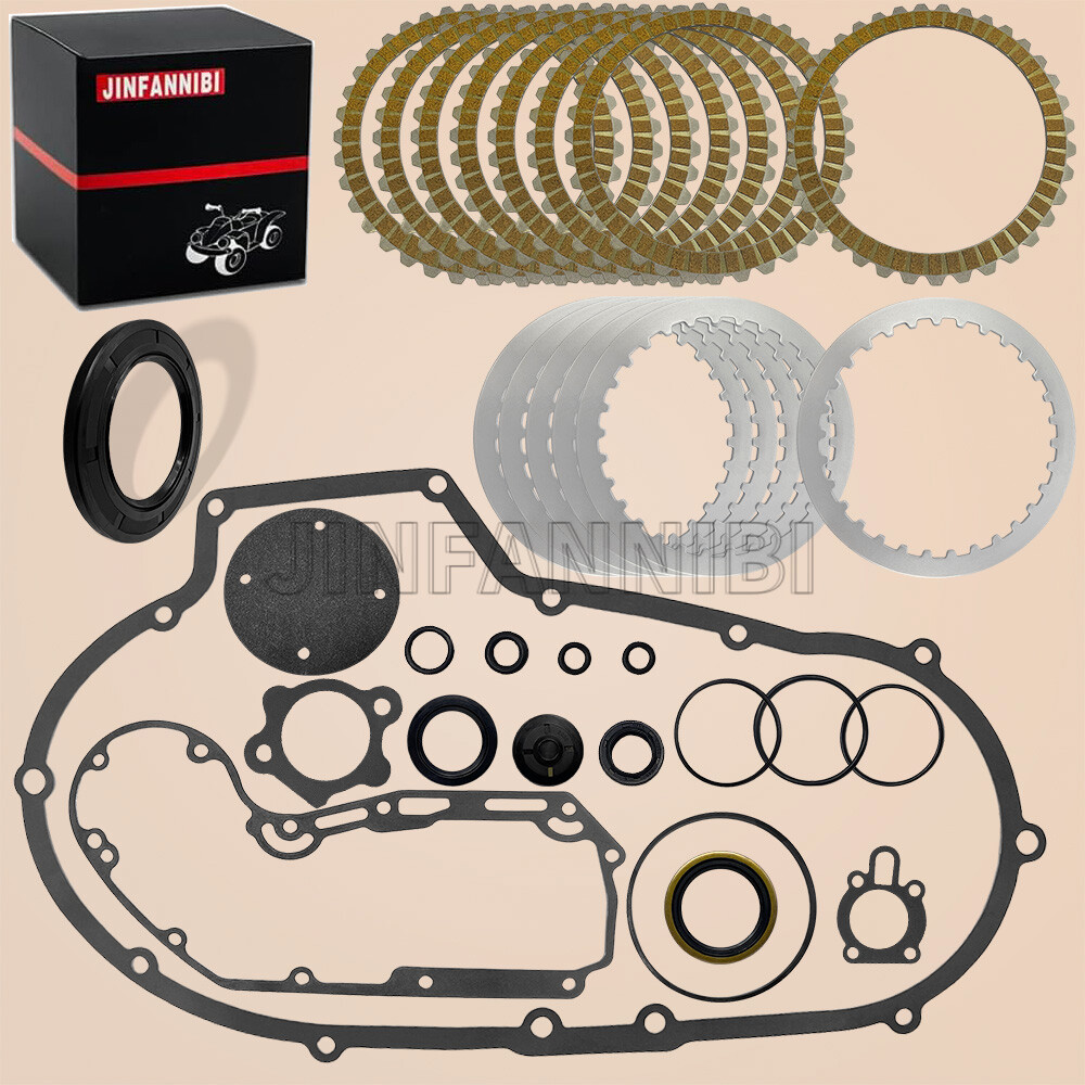 Clutch Friction Plates Kit & Gasket for Harley Sportster 1200 XLH1200 XL1200