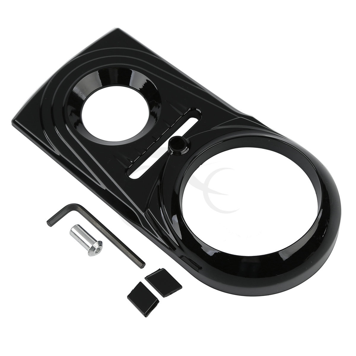 Chrome/Black Dash Panel Insert Cover Fit For Harley Softail Fatboy 2000-2017