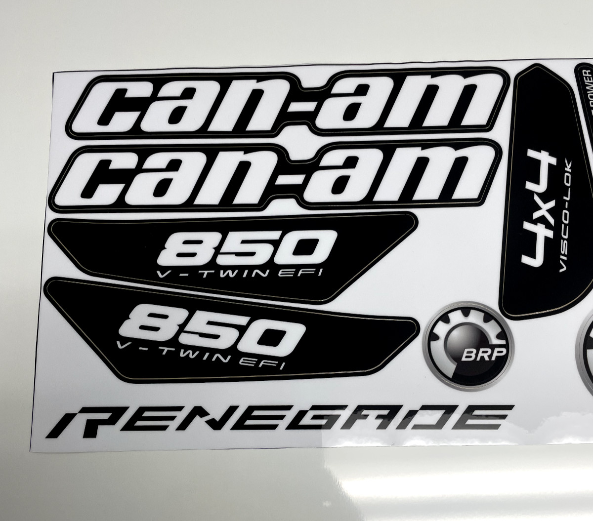 CAN-AM GRAPHICS KIT STICKER RENEGADE 850 EFI XXC CUSTOM LAMINATED DECALS OFFROAD