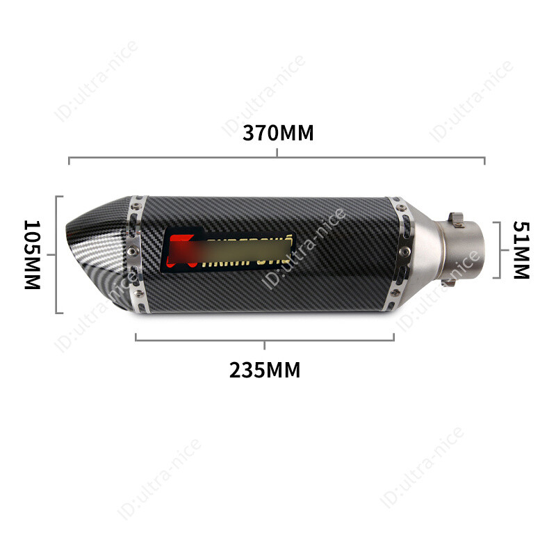 51mm Exhaust Muffler Pipe Mid Modified Catalyst for Adventure 390 250 2020-2023