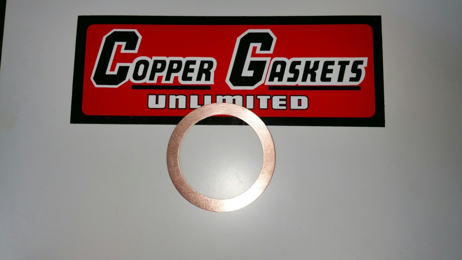 V BAND COPPER V BAND FLANGE GASKET 112mm x 107mm x 3.17mm thickness.