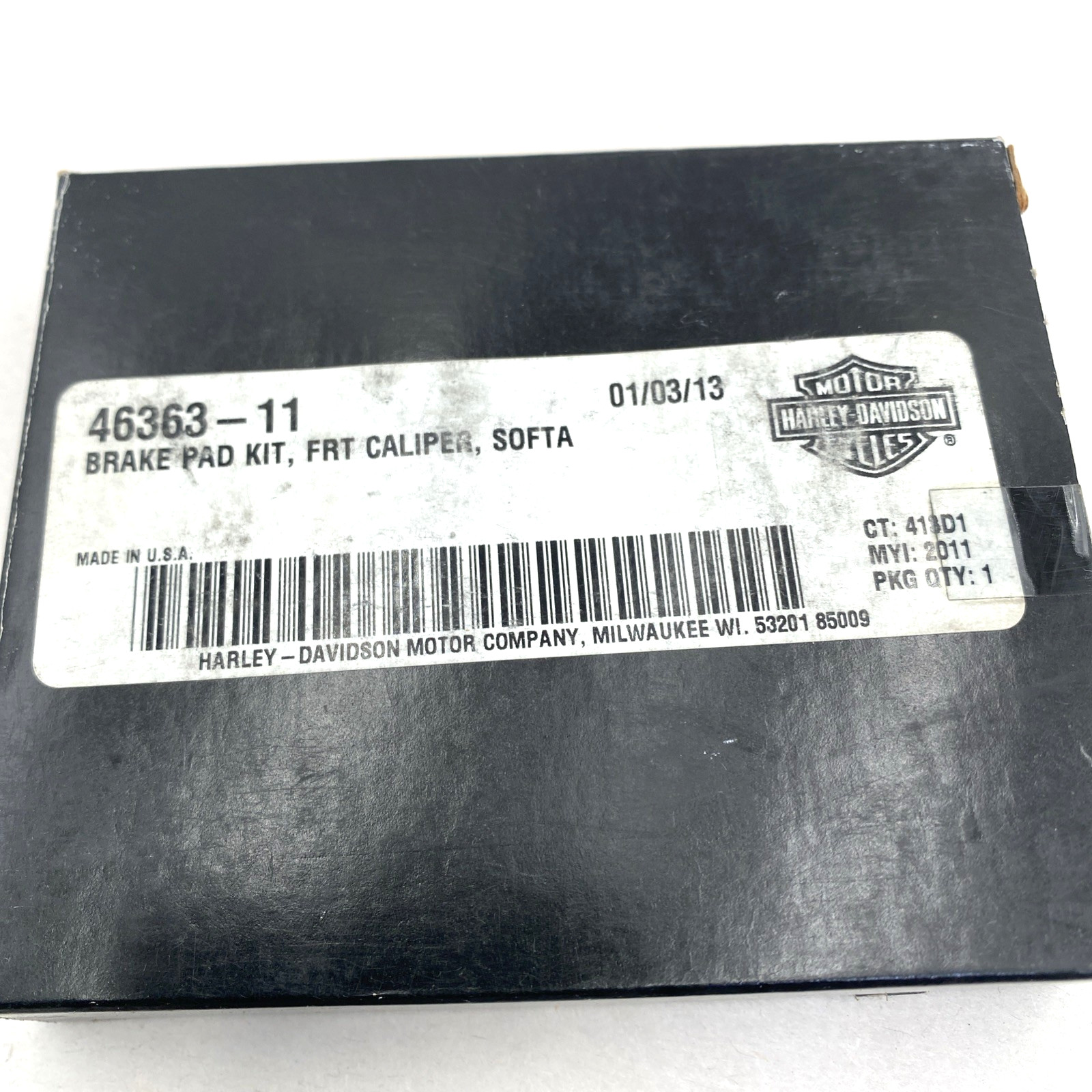 OEM Harley Genuine 46363-11 Front Brake Pad Replacement Kit 11-17 Softail Dyna