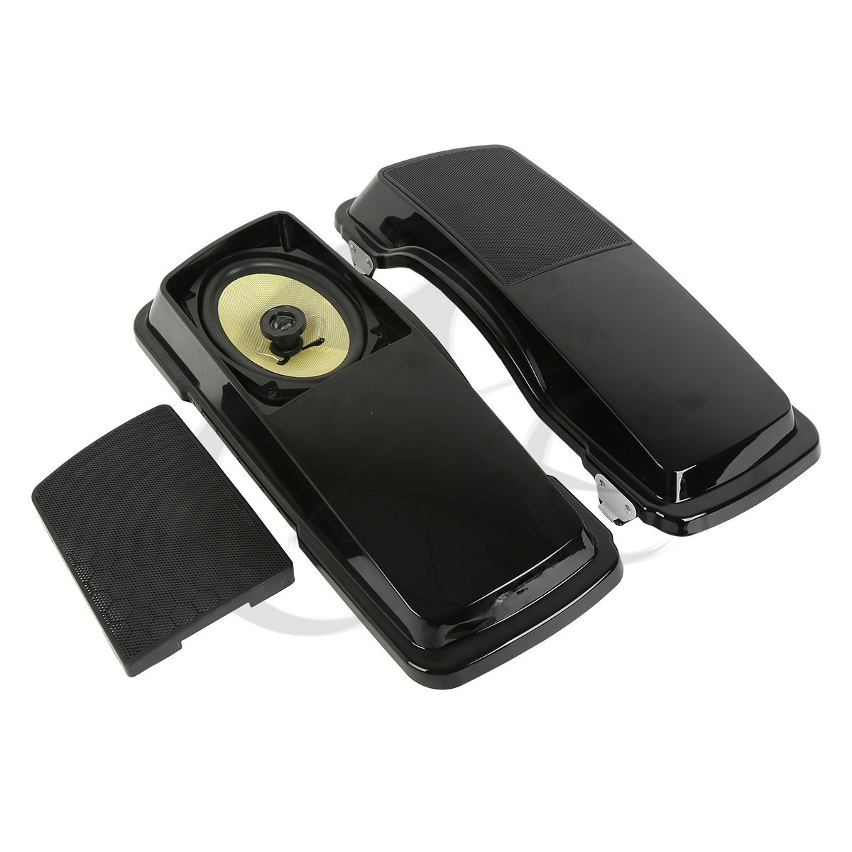 6 x 9″ Saddlebags Lid w/ Speaker Fit For Harley Touring Ultra Glide Bagger 94-13