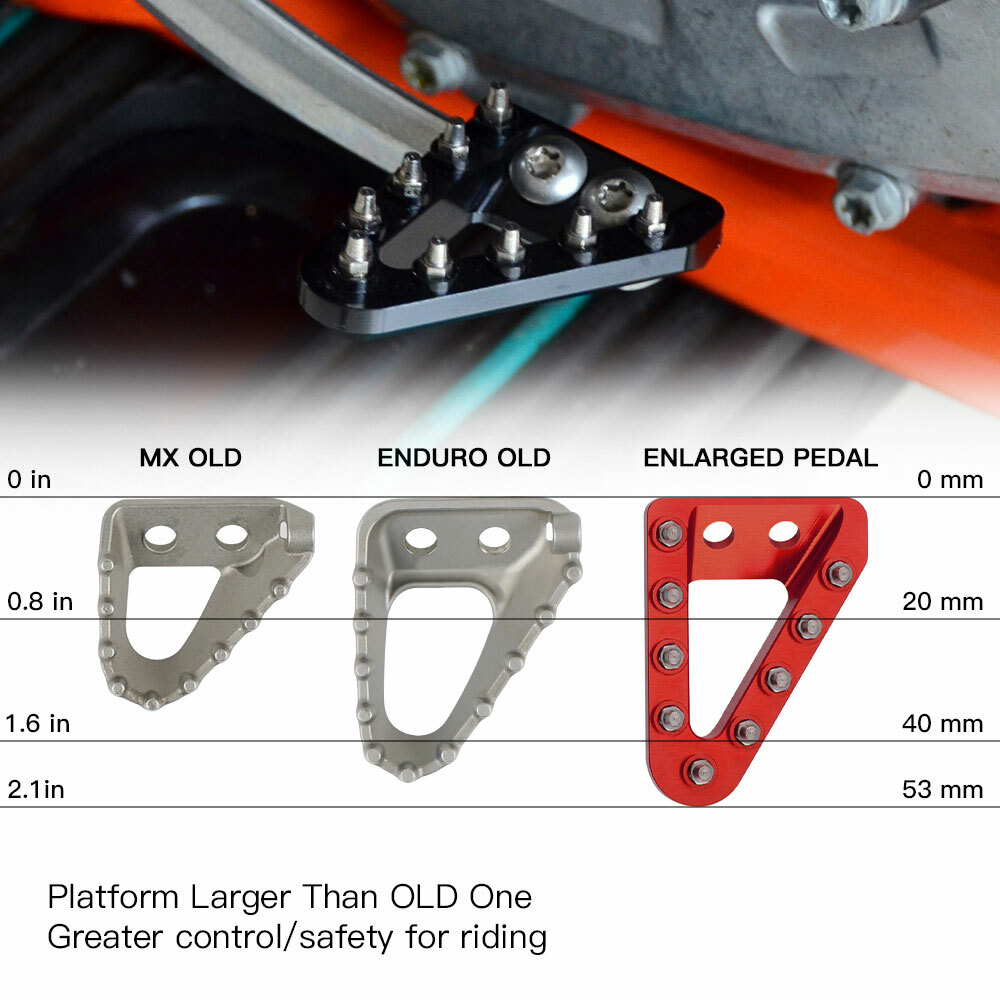 Wider Brake Lever Pedal Step Plate For Gas Gas EX EC MC 250F 350F 450F 2021-2022