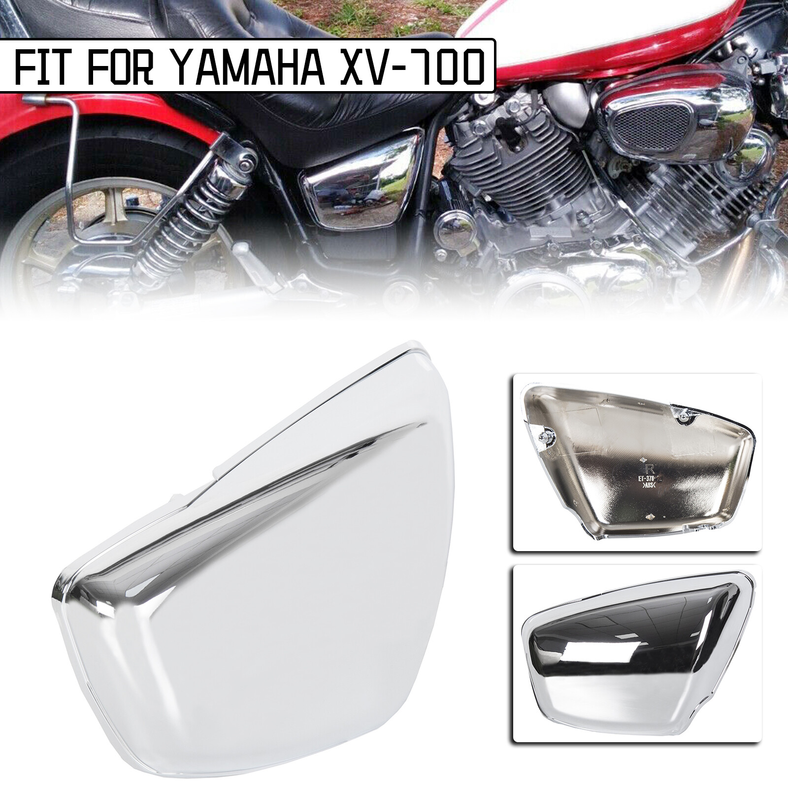 Right Side Panel Battery Cover For Yamaha Virago 700 XV700 750 1000 1100 84-up