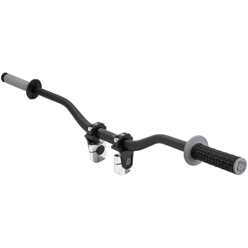 Tusk 2″ Pivoting Bar Risers 7/8″ Bar Clamp to 7/8″ or 1 1/8″ Bars Black
