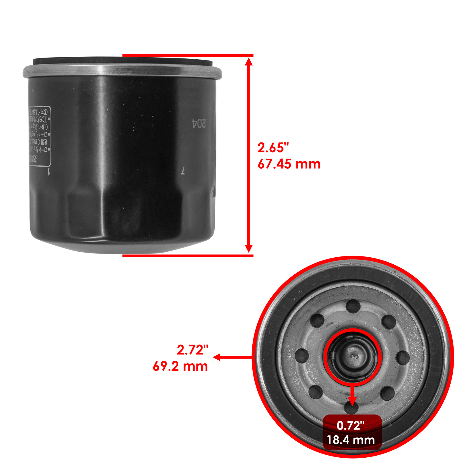 3 Pack Oil Filter for Yamaha FX1100 SRT1100 VX1100 FRT1100 SXT1100 2004-2007
