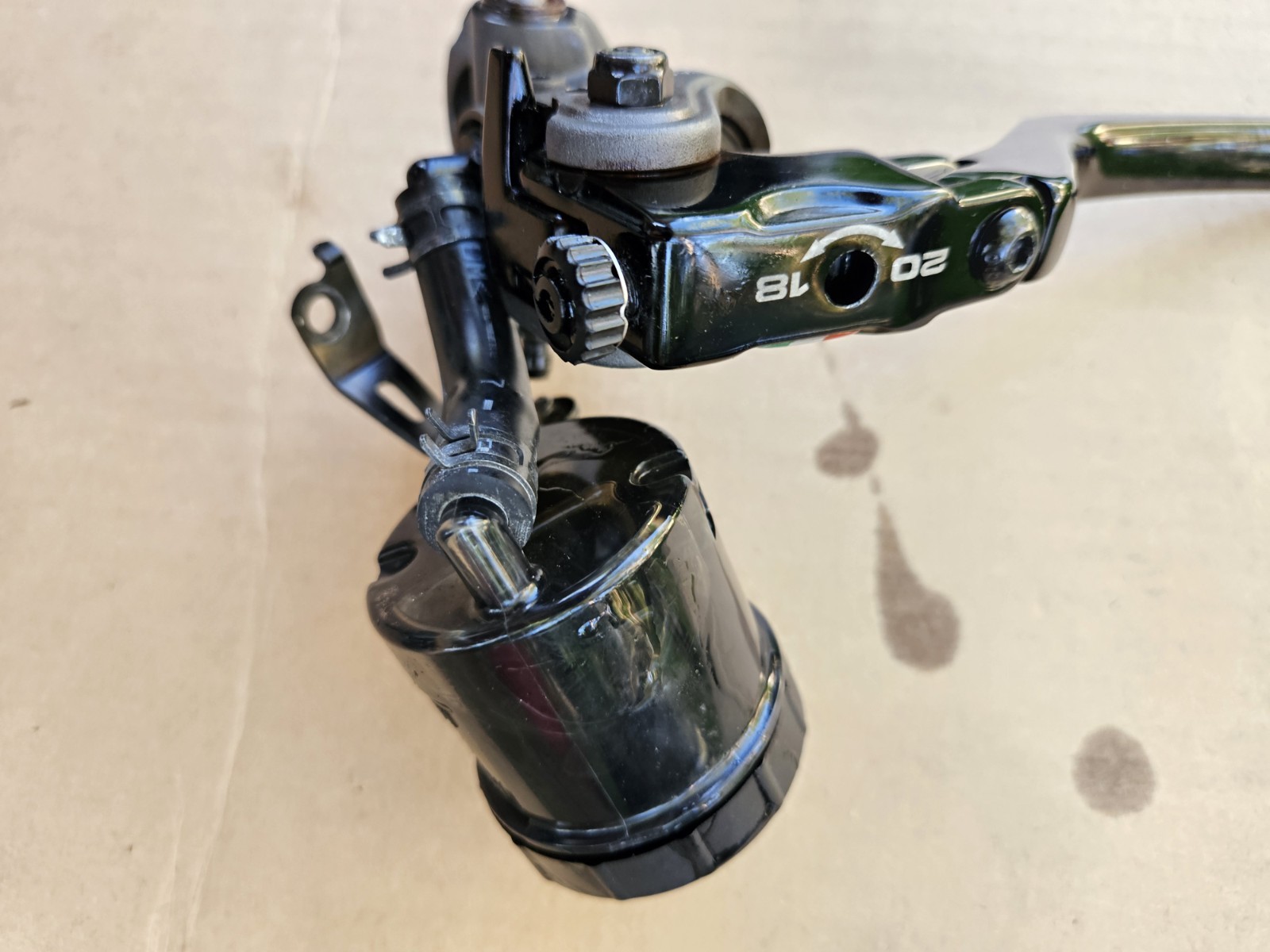 BREMBO 17 RCS FRONT BRAKE MASTER CYLINDER AND BREMBO LEVER GENUINE