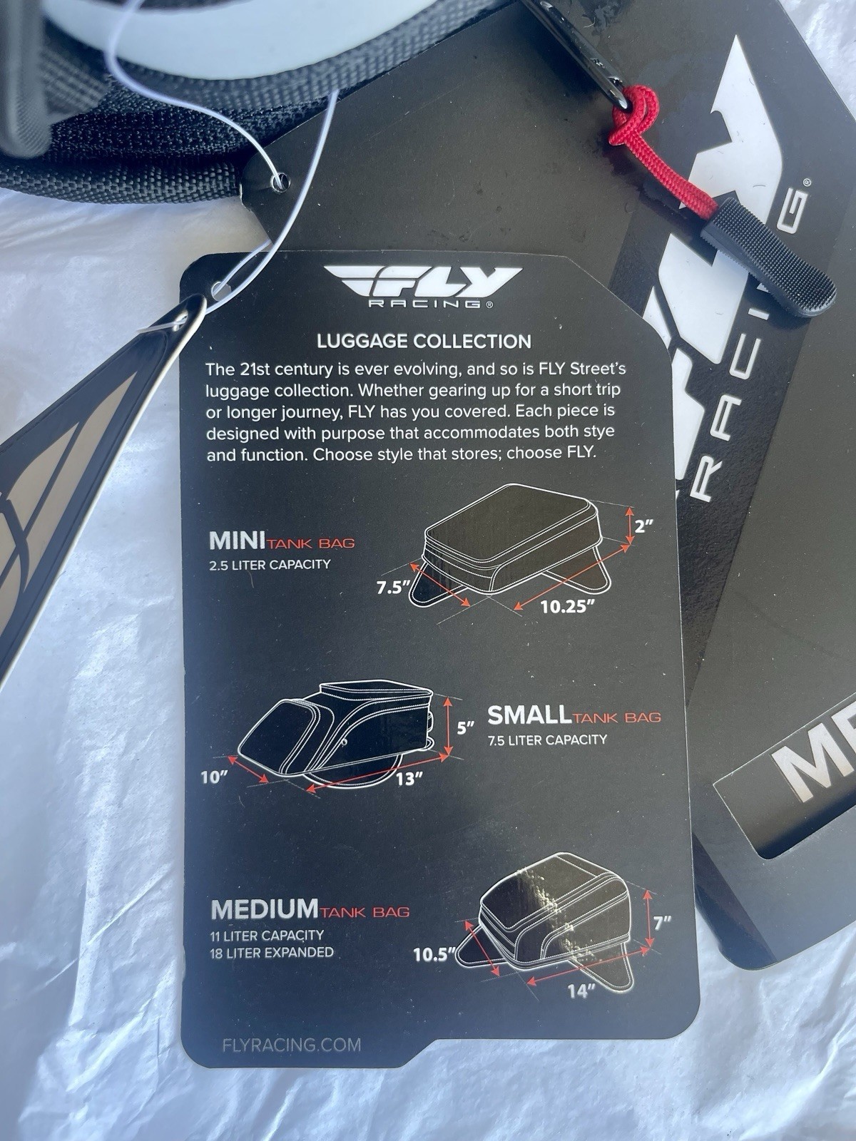 Fly Racing Magnetic Motorcycle Tank Bag Size:Medium PN:479-10600