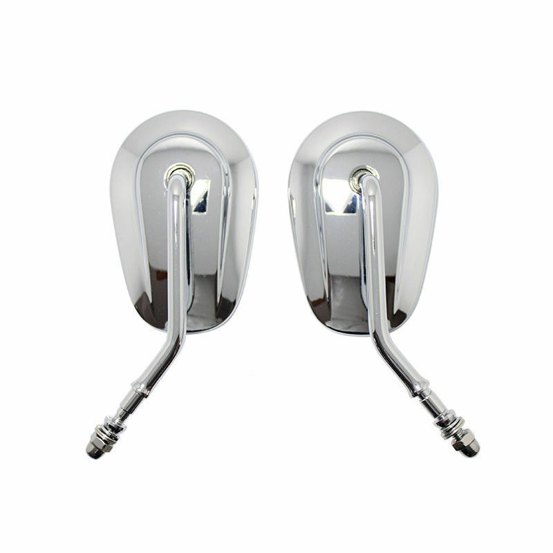 Chrome-Motorcycle Rearview Mirrors For Harley Davidson Sportster 883 1200 Custom