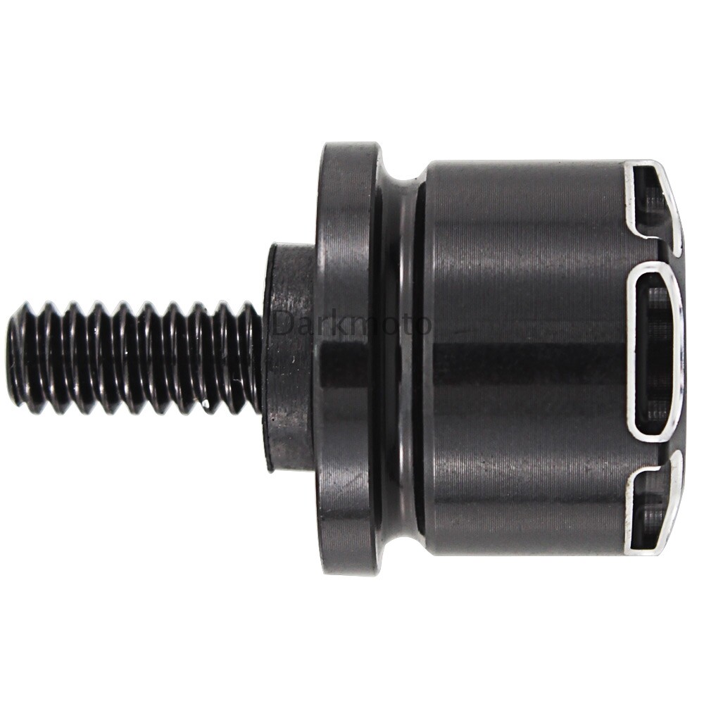 6mm CNC Motorcycle Black and White Lace Billet Rear Passenger Seat Bolt Screw