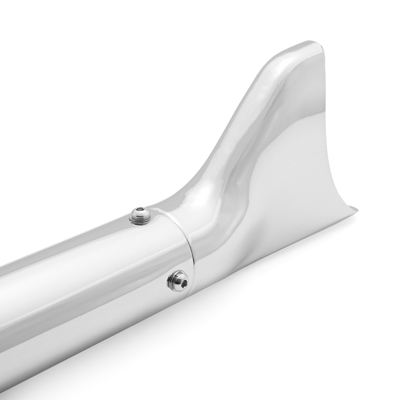 33IN. Slip on Fishtail Mufflers Exhaust Pipes Softail Heritage Deluxe 2007-2017