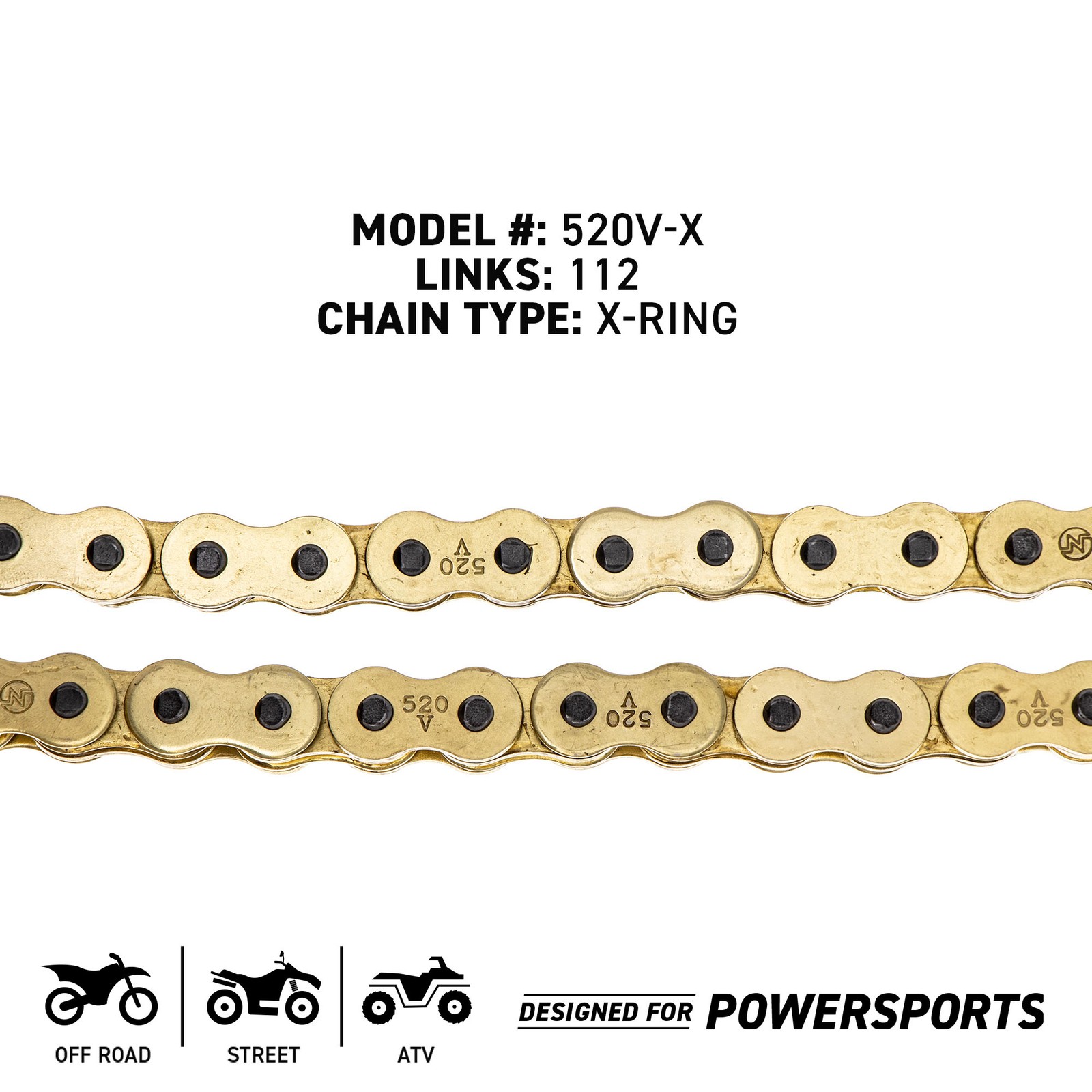 Sprocket Chain Set for Yamaha YZ125 Front 13 Rear 48 Tooth 520 X-Ring
